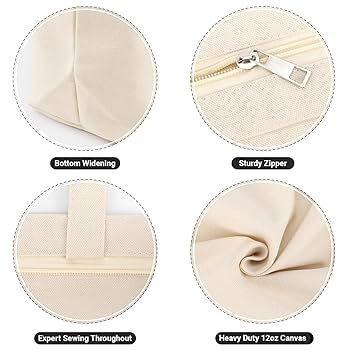 【ARTS&CRAFT】AGING CANVAS BASIC TOTE Canvas Tote Bag - Small Handcrafted Bag - Original Hand